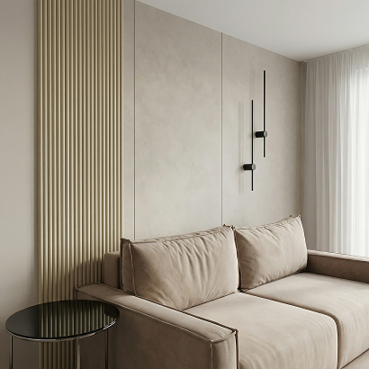 Панель Стеновая Реечная МДФ Stella Wave De Luxe Palomino 2700x119x16 (4шт.упак.)