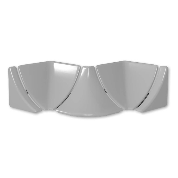 Набор комплектующих к плинтусу для столешницы Металлик серебристый 081 (10)