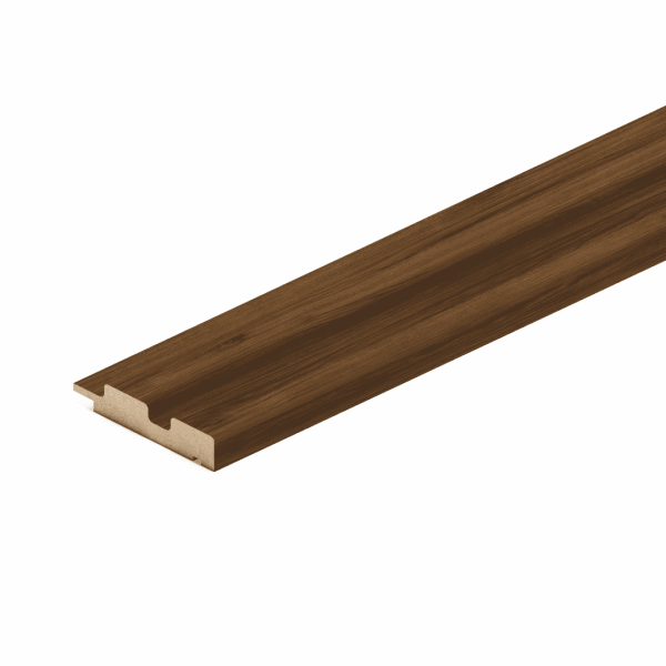 2К Профиль Финиш МДФ Stella Beats Light Орех Бразильский 2700x77x16 (упак.4шт.)