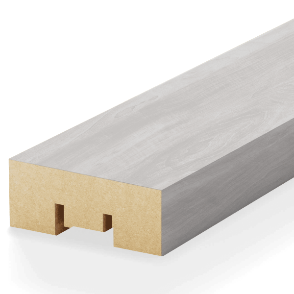 2К Интерьерная рейка МДФ Stella Бриона Light Орех Акира 16*40*2700 (упак.8шт.)