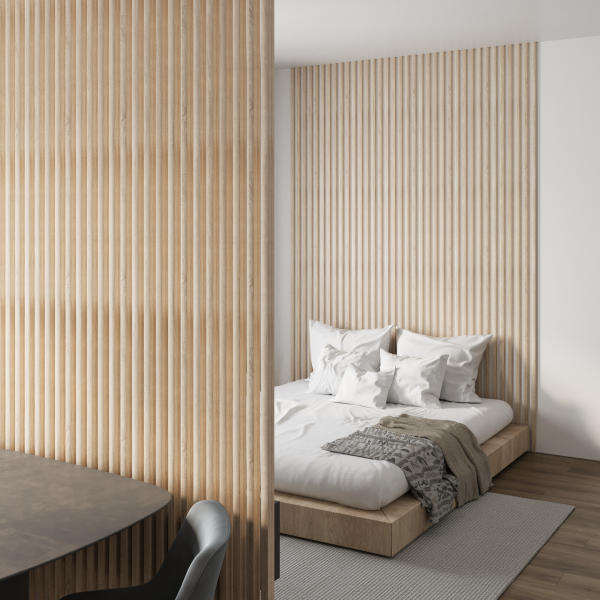 Интерьерная рейка МДФ STELLA Милана Дуб Сонома 20*30*2700 (уп.8 шт.)