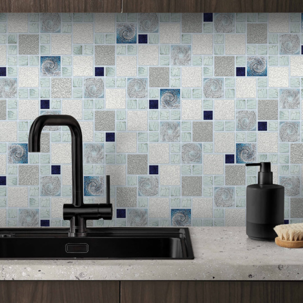 Панель ПВХ 0,3 мозаика Морская соль 