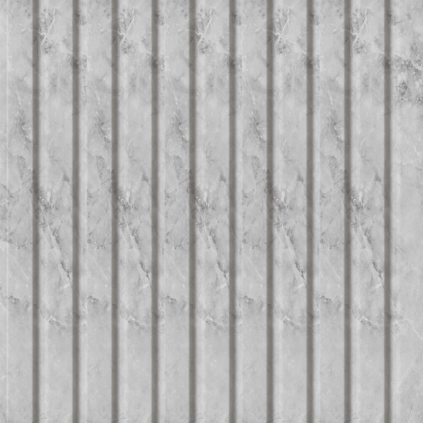 Панель Стеновая Реечная МДФ Stella Beats Premium Бетон Аляска 2700x119x16 (4шт.упак.)