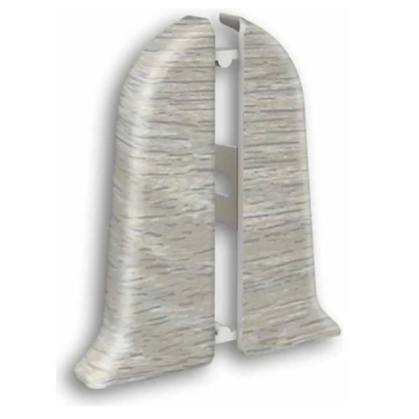 Угол торцевой ПВХ Идеал Классик Ясень серый 253 (10)