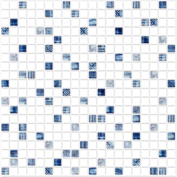 Панель ПВХ 0,3 мозайка на клеевой основе Северное сияние (10шт)