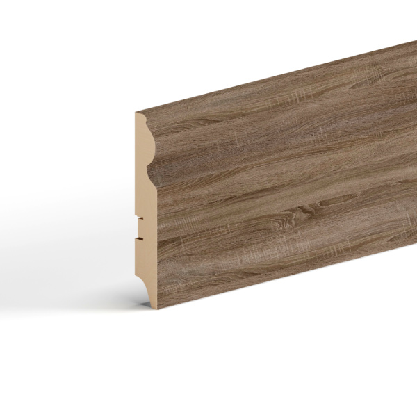 2К Напольный плинтус МДФ STELLA 110C 2000х110х16 Дуб Винтаж (12шт в упак)
