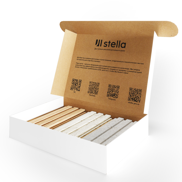 Samplebox Реечные панели МДФ Beats, Wave NEW Stella №2