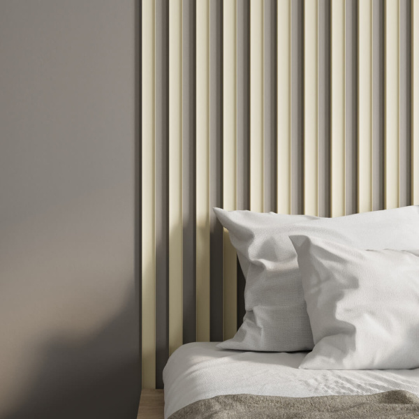 Интерьерная Рейка МДФ STELLA Планкен Рекесс De Luxe Palomino 19*50*2700 (уп.4 шт.)