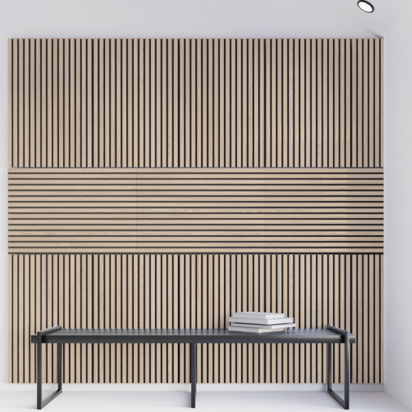 Панель Стеновая Акустическая Stella Trend Light Дуб Снежный 900х600х21 (упак. 1шт.)