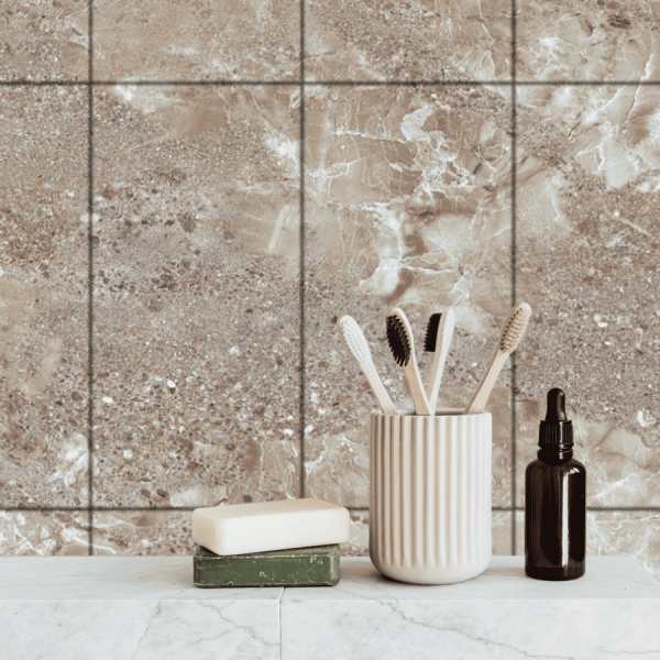 Панель SPC глянец Stella Kerama Сахара 560*280*2,5мм (8 шт в упак)