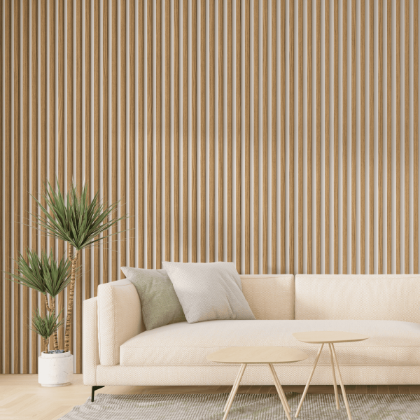 Рейка Интерьерная МДФ Stella Модель 12 Standart Дуб Сальвадор 2800х27х12 (упак.15шт.)