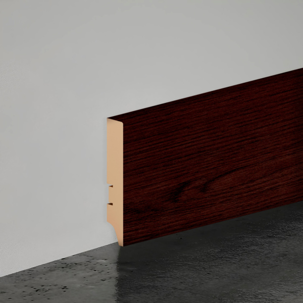 2К Напольный плинтус МДФ STELLA 100А 2000х100х16 Венге (12шт в упак)