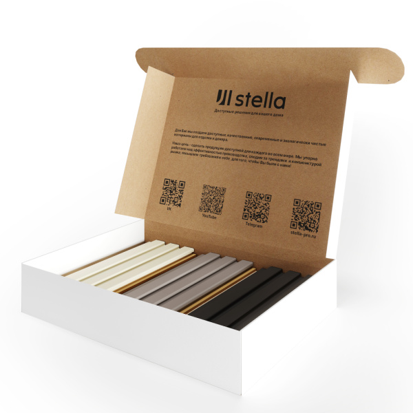 Sampleboх Реечные панели МДФ Beats, Wave Stella №1