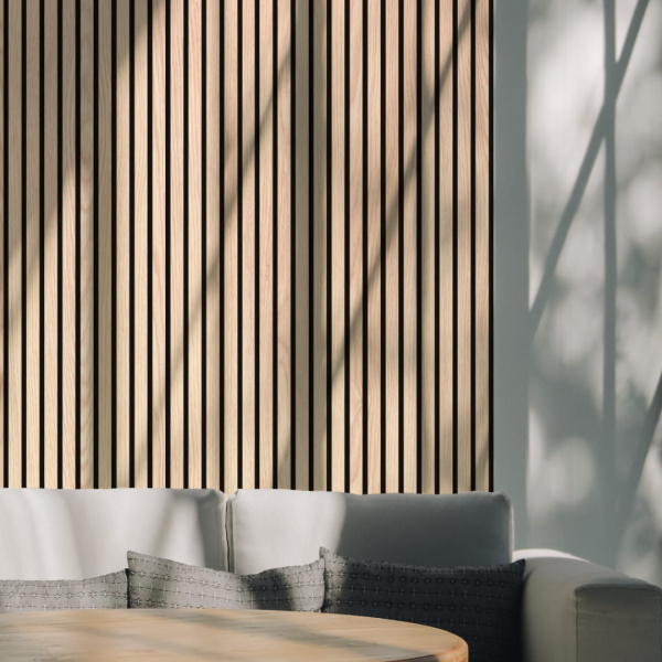 Панель Стеновая Акустическая Stella Trend Light Дуб Снежный 2780х600х21 (упак. 1шт.)