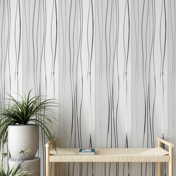 Панель ПВХ Stella Light Голография Серебряные Нити 2700х250х8 (10шт.упак.)