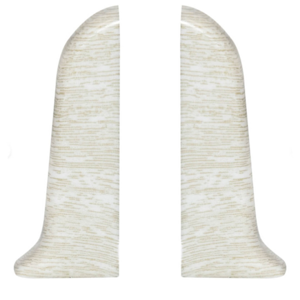 Угол торцевой ПВХ Идеал Классик Ясень белый 252 (10)