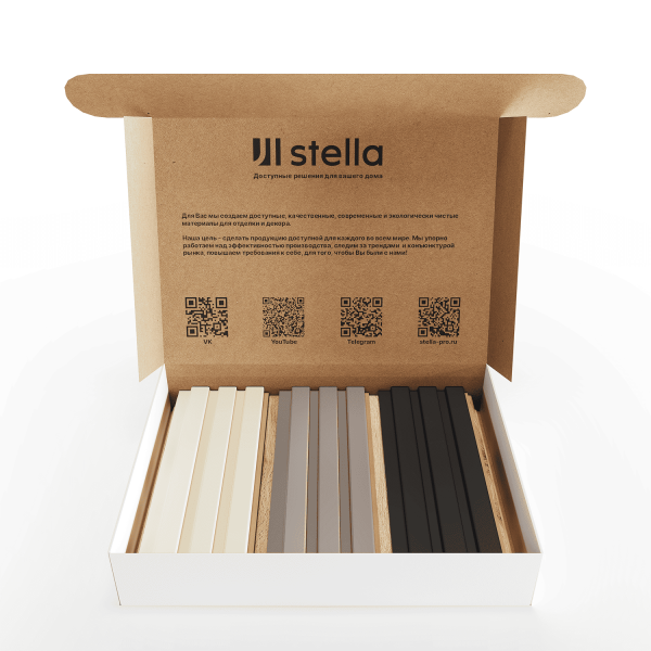 Sampleboх (LC) Реечные панели МДФ Beats, Wave Stella №1