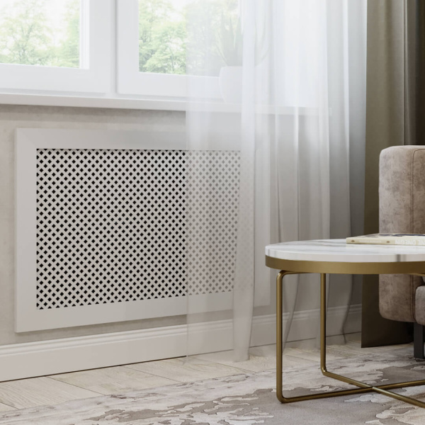 Экран для радиатора 90х60 см Глория белый STELLA