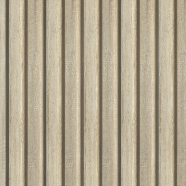Панель Стеновая Реечная МДФ Stella Beats Standart Дуб Сонома 2700x119x16 (4шт.упак.)