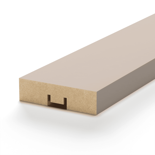 Интерьерная Рейка МДФ STELLA Планкен De Luxe Sandgrau 16*60*2700 (уп.6 шт.)