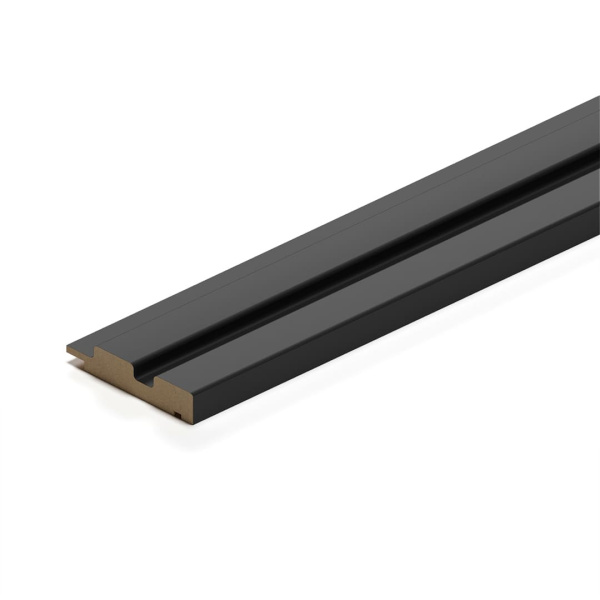 2К Профиль Финиш МДФ Stella Beats De Luxe Black Lead 2700x77x16 (упак.4шт.)