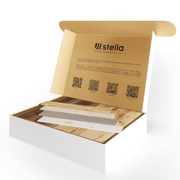 Sampleboх Панели МДФ Classic + углы Light&Premium Stella №6