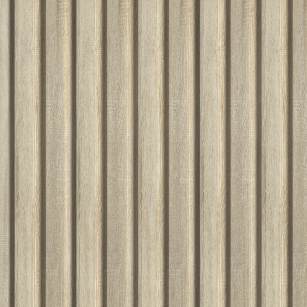 2К Панель Стеновая Реечная МДФ Stella Beats Standart Дуб Сонома 2700x119x16 (4шт.упак.)