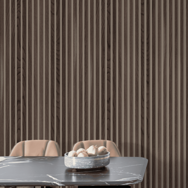 Рейка Интерьерная МДФ Stella Модель 12 Light Орех Бразильский 2800х27х12 (упак.15шт.)