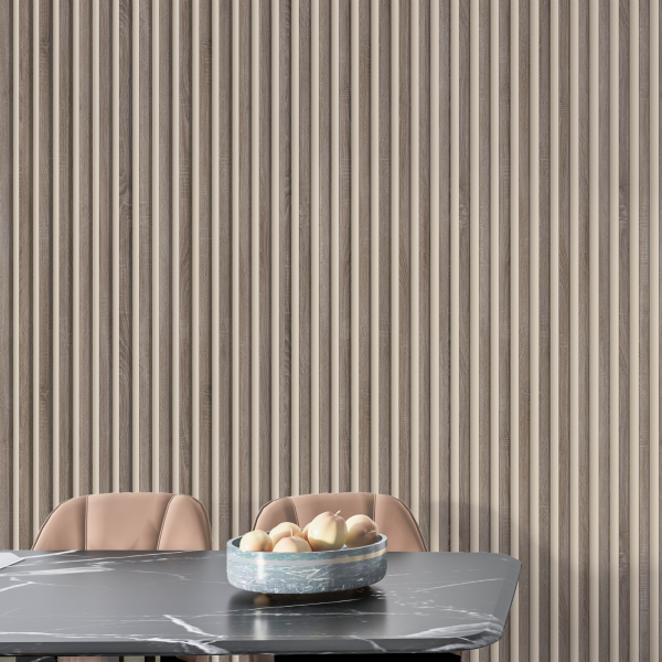 Рейка Интерьерная МДФ Stella Модель 12 Standart Дуб Винтаж 2800х27х12 (упак.15шт.)