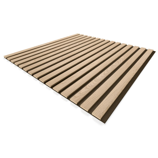 Панель Стеновая Акустическая Stella Comfort Light Дуб Снежный 600х600х9 (уп.1шт.)