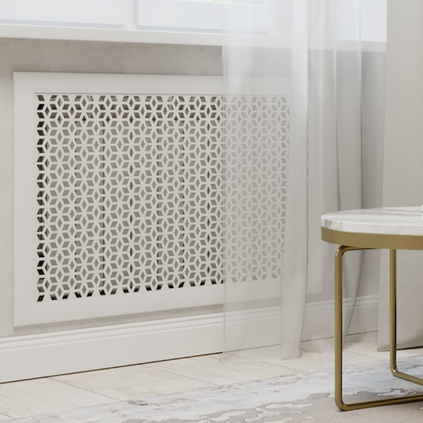 Экран для радиатора 150х60 см Илона белый STELLA