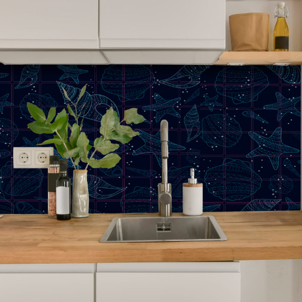 Панель ПВХ 0,2 мозаика «Морская палитра» Stella