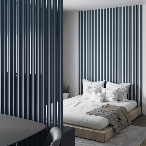 2К Интерьерная Рейка МДФ Stella Планкен Рекесс De Luxe Ocean 19*50*2700 (уп.4 шт.)