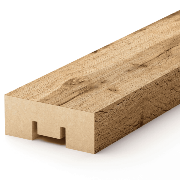 2К Интерьерная рейка МДФ Stella Бриона Light Пекан 16*40*2700 (уп.8шт.)