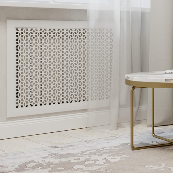 Экран для радиатора 90х60 см Илона белый STELLA