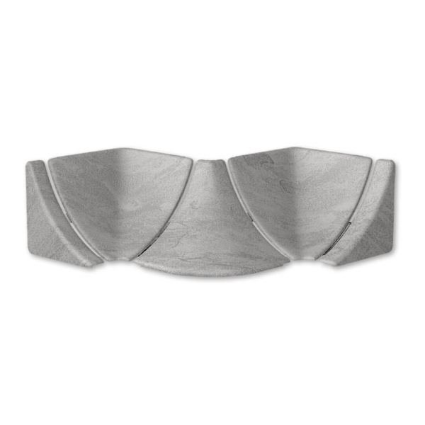 Набор комплектующих к плинтусу для столешницы Лофт светло-серый 547 (10)