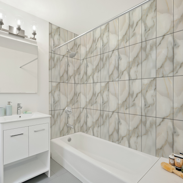 Панель SPC глянец Stella Kerama Мрамор браунтейн 560*280*2,5мм (8 шт в упак)