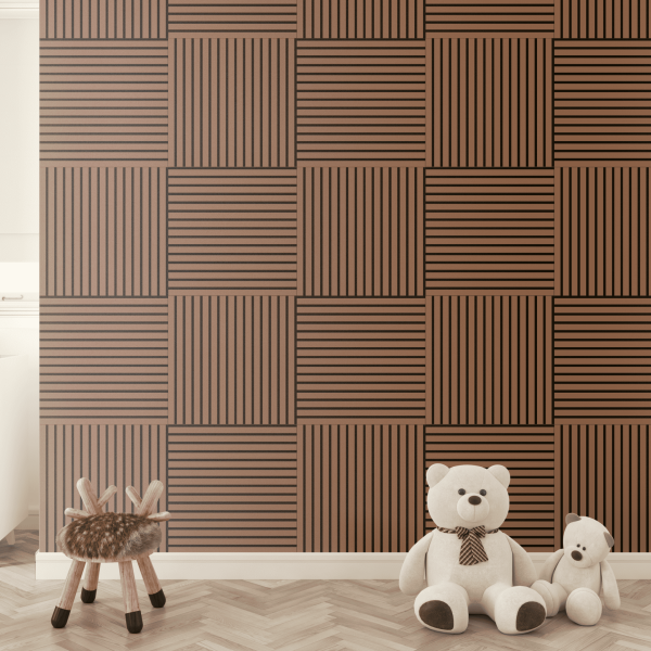 Панель Стеновая Акустическая Stella Comfort De Luxe Terracotta 600х600х9 (уп.1шт.)