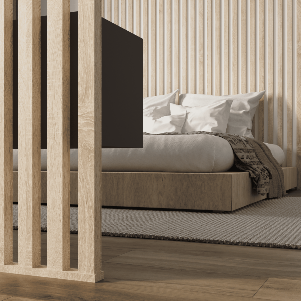 2К Интерьерная рейка МДФ STELLA Бриона Дуб Сонома 16*40*2700 (уп.8 шт.)