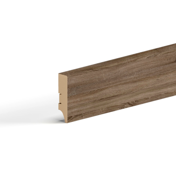 2К Напольный плинтус МДФ STELLA 60 2000х60х16 Дуб Винтаж (20шт в упак) 