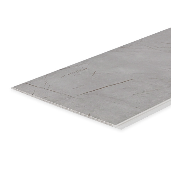 Панель ПВХ Мрамор Грей 673/1 2,6*0,25 Stella Slim 5мм Light (15)