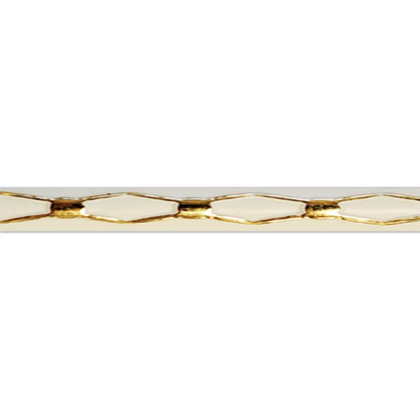 Багет на клеевой основе Stella Лестер Белый Золото (2,4м) (уп-30шт)