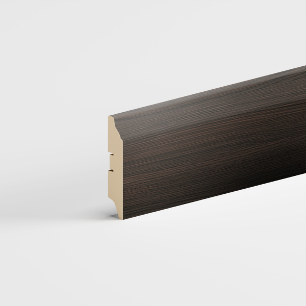 Напольный плинтус МДФ STELLA 82 2000х82х16 Венге (16шт в упак)