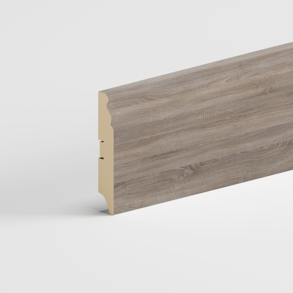 Напольный плинтус МДФ STELLA 100E 2000x100x16 Дуб Винтаж (12шт в упак)