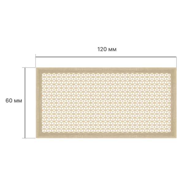 Экран для радиатора 120х60 см Илона дуб сонома STELLA