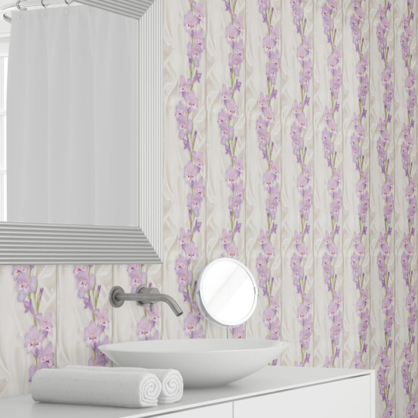 Панель ПВХ Шелк жемчужный Узор 620 2,7*0,25 STELLA Light 