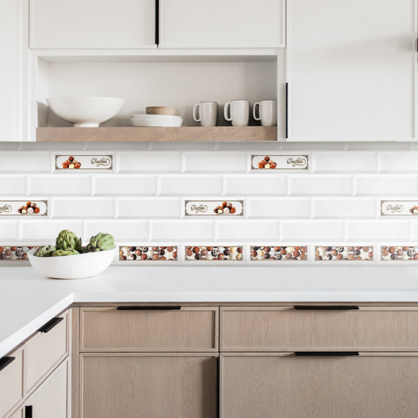 Кухонный фартук АБС Stella Light Керамика Choko 600*3000*0,75мм