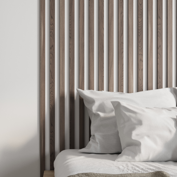 Интерьерная рейка МДФ Stella Бриона Light Орех Бразильский 16*40*2700 (уп.8шт.)