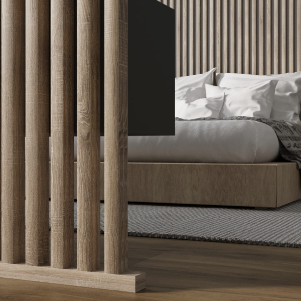 2К Интерьерная рейка МДФ Stella Милана Standard Дуб Винтаж 20*30*2700 (уп.8 шт.)