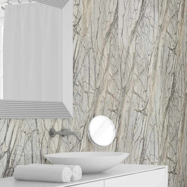 Панель ПВХ Stella Slim 5мм Light Мрамор Античность М-001/1 2600х250х5 (15шт.упак.)